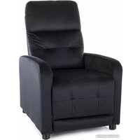 Кресло-качалка Signal Otus Velvet Bluvel 19 раскладное (черный)