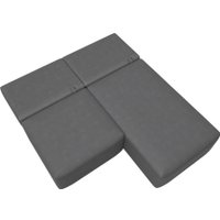 Угловой диван Лига диванов Лига-060 НПБ угол универсальный 129505 (замша Joly 13 серый)