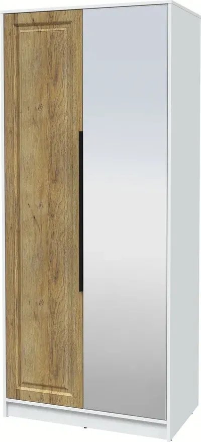 

Шкаф распашной Интерлиния Концепт КТ-Ш2з Деко (белый платинум/дуб вотан)