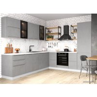 Шкаф навесной ДСВ Тренто П 700 (серый/белый) в Бресте