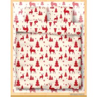 2-спальный комплект постельного белья Samsara Новогодние олени 200-5 175x215 (2-спальный)