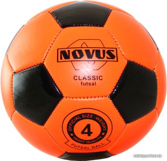 Футзальный мяч Novus Classic Futsal (4 размер, оранжевый/черный)
