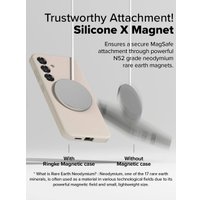 Чехол для телефона Ringke Silicone Magnetic для Galaxy S25 Stone