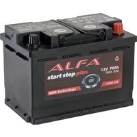 Автомобильный аккумулятор ALFA AGM R+ (70 А·ч)