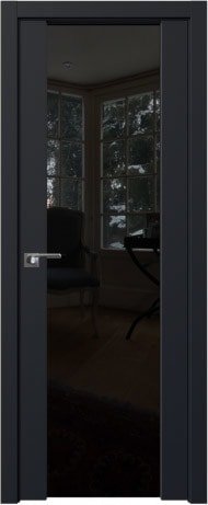 Межкомнатная дверь ProfilDoors 8U R 60x200 (черный матовый/триплекс черный)