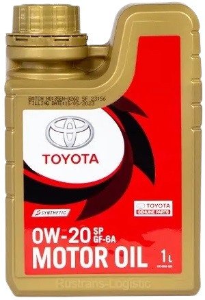 Моторное масло Toyota 0W-20 SP/GF-6A 1л