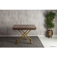 Стол-трансформер Levmar Cross D69/S90 (дуб шамони темный/золото)