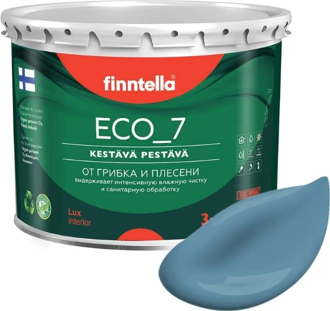 

Краска Finntella Eco 7 Terassininen F-09-2-3-FL013 2.7 л (пастельный синий)
