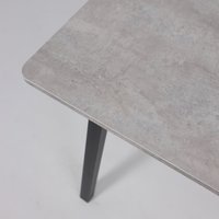 Кухонный стол Мамадома Tirk radial-94 раздвижной 94-126х64 (серый сланец/черный)