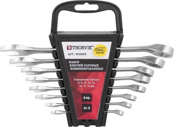 

Набор ключей Thorvik W3S8PR (8 предметов)