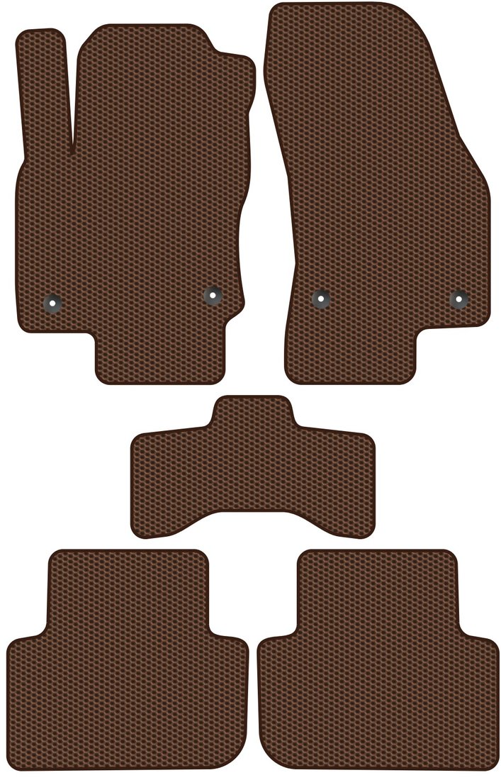 

Комплект ковриков для авто Alicosta Volkswagen Tiguan II (suv / AD1) 2021 - Н.В. (коричневый, сота)
