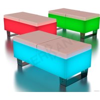 Скамейка Berkano Brick 120 230_020_03_108 (белый/кофейный, RGB E27 Умный дом)