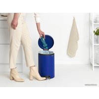 Мусорное ведро Brabantia Pedal Bin NewIcon 12 л (минерально-синий)