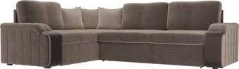 Лига диванов Николь 102975 (левый, велюр, коричневый)