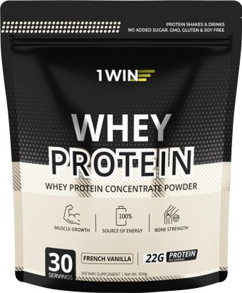 1WIN Whey Protein (французская ваниль, 900г)