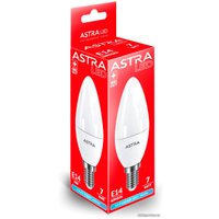 Светодиодная лампочка Astra LED C37 E14 7 Вт 4000 К