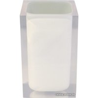 Стакан для зубной щетки и пасты Ridder Colours 22280101 (белый)