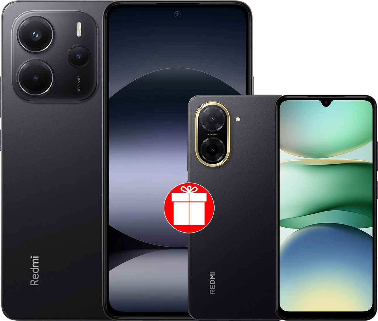 

Телефон Xiaomi Redmi Note 14 8GB/256GB международная версия (черный) + Xiaomi Redmi A5 3GB/64GB (полуночный черный) по акции