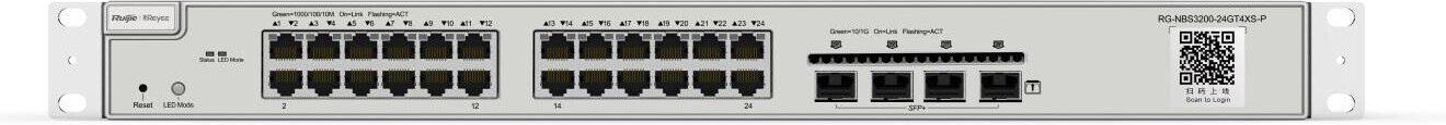 Управляемый коммутатор 2-го уровня Ruijie Networks RG-NBS3200-24GT4XS-P