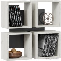 Полка Трия Тип 8 (графит серый/дуб крафт белый)