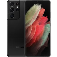Телефон Samsung Galaxy S21 Ultra 5G SM-G998B/DS 16GB/512GB Восстановленный by Breezy, грейд B (черный фантом)