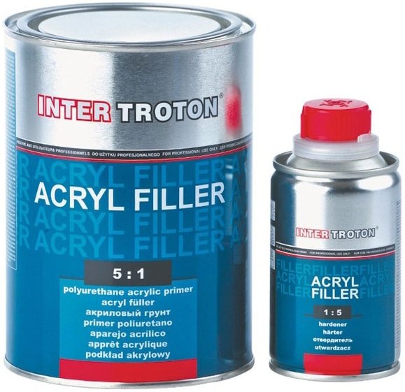 

Автомобильный грунт Troton акриловый Acryl Filler 5:1 0.8+0.16л (черный) 1418