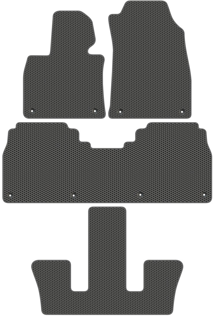 

Комплект ковриков для авто Alicosta Hongqi E-HS9 I (suv / E-HS9) 2021 - Н.В. +3 ряд (серый)