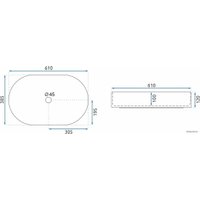 Умывальник Rea Nadia 60 Black Stone Matt REA-U8565