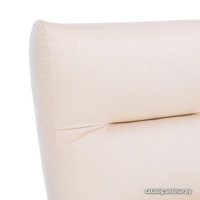 Кресло-качалка Leset Милано (орех текстура/бежевый велюр V 18)