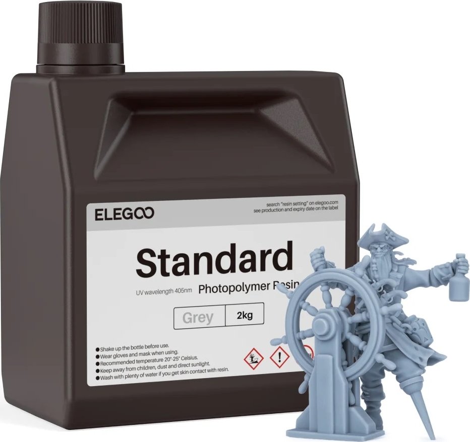 

Фотополимер Elegoo Standard 2кг (серый)