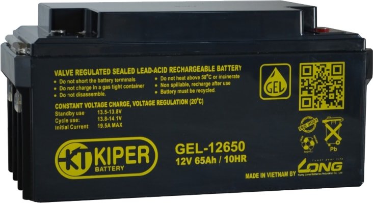 

Аккумулятор для ИБП Kiper GEL-12650(12В/65 А·ч)