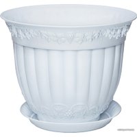 Кашпо Эльфпласт Флора 215 5 л (белый)