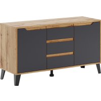 Тумба ЭлиГард Eyva RTV 2D3S (дуб вотан/графит)