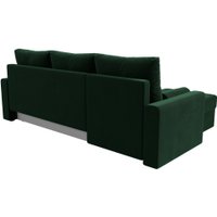 Угловой диван Лига диванов Верона лайт левый (велюр зеленый)