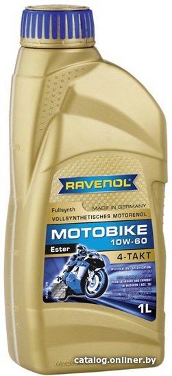 Моторное масло Ravenol Motobike 4-T Ester SAE 10W-60 1л