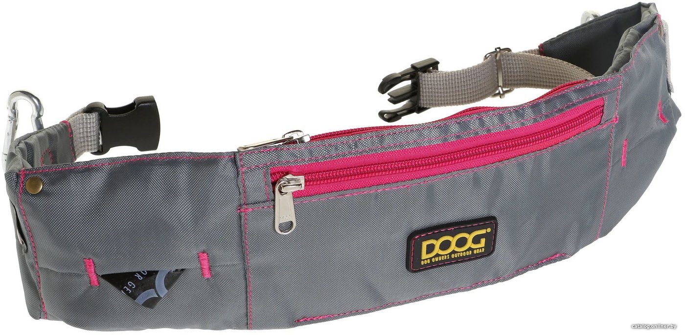 сумка для дрессуры Doog Maxi WB17 (серый/розовый)