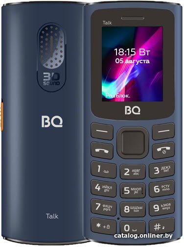 Кнопочный телефон BQ BQ-1862 Talk (синий)