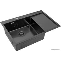 Кухонная мойка ARFEKA AF 780*505 L Black PVD Nano