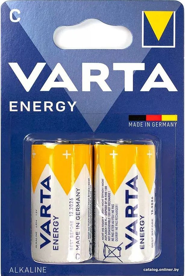 Батарейка Varta Energy 4114 LR14 C BL2