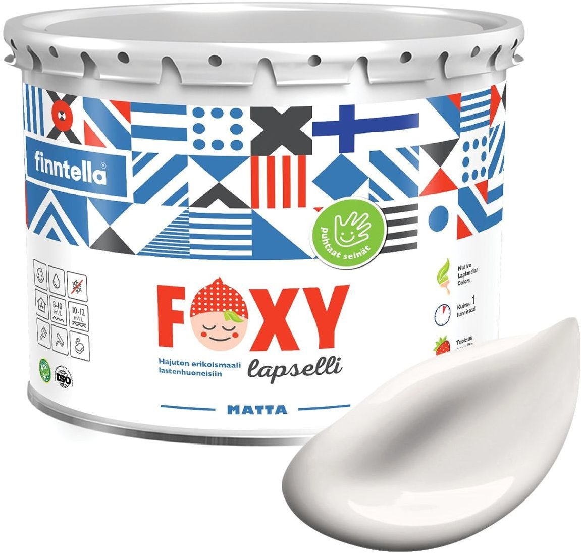

Краска Finntella Foxy Lapselli Matte Kives F-50-1-3-FL201 2.7 л (белый)