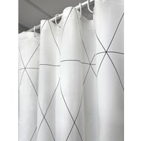 Шторка-занавеска для ванны Fresh Code Black Geometry 77049