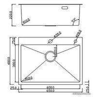 Кухонная мойка Roxen Simple 560220-65