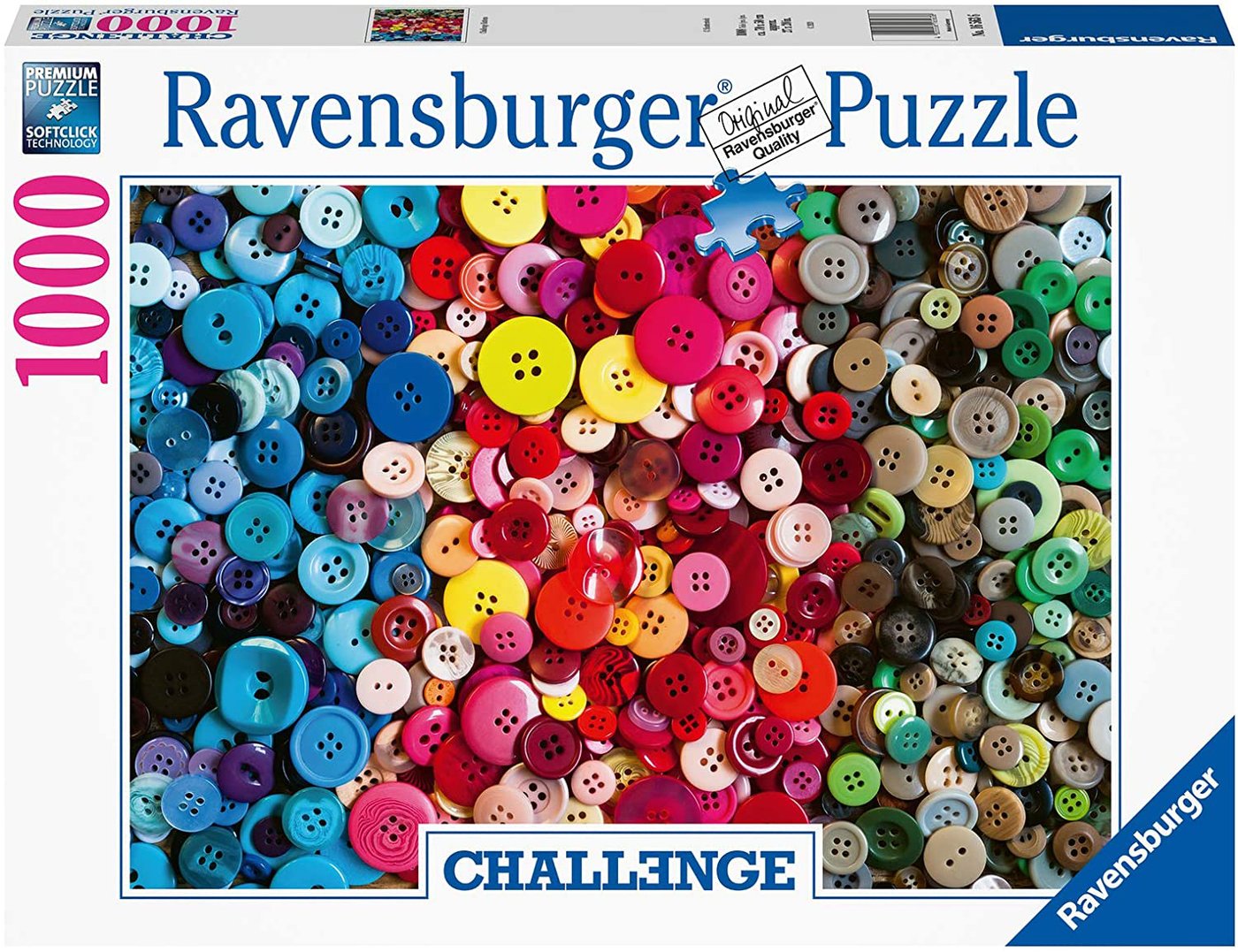 

Пазл Ravensburger Вызов. Пуговицы 16563 (1000 эл)