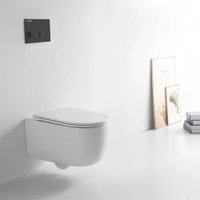 Унитаз подвесной Berges Wasserhaus Tornas Rimless + Visam Slim 525 EX-043411 (с кнопкой, с сиденьем)