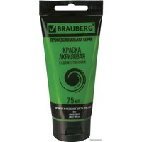 Акриловая краска BRAUBERG Art Classic 191101 (салатовая, 75 мл)