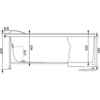 Ванна Aquanet Maldiva 150x90 L