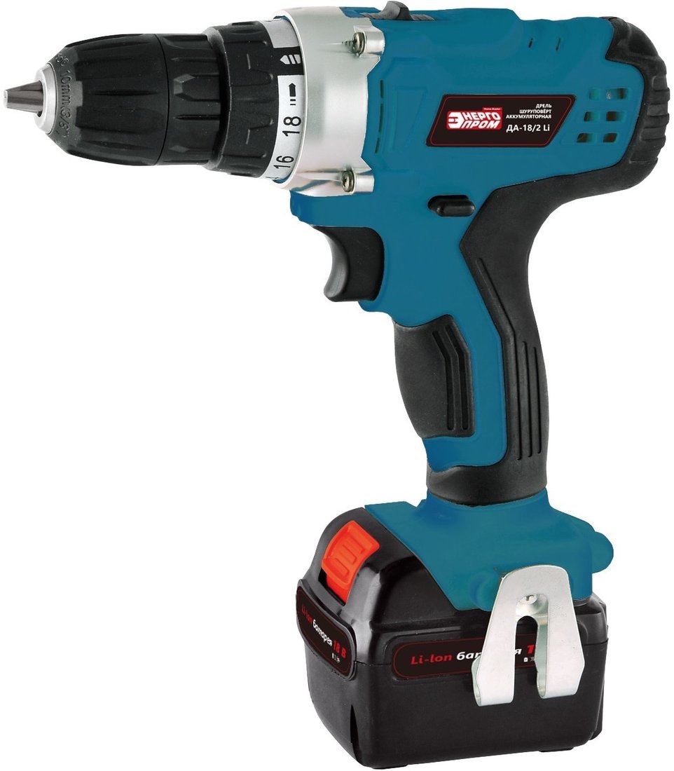 

Дрель-шуруповерт ЭНЕРГОПРОМ ДА-18/2 Li (с 2-мя АКБ, кейс)