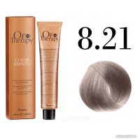 Крем-краска Fanola ORO Therapy Color Keratin 8.21 светлый фиолетово-пепельный блонд 100 мл