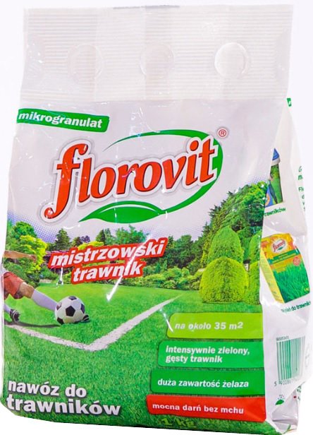 

Удобрение Florovit Для газона с добавкой железа гранулированное (1 кг, мешок)