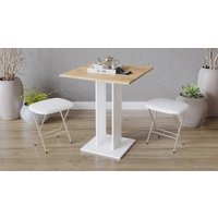 Кухонный стол Трия Анкона Тип 1 (белый/дуб крафт золото)